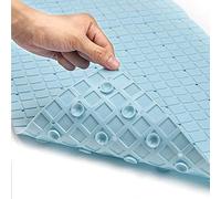 40 " Azzurro Geometrico Piastrelle Antiscivolo Vasca Tappetino