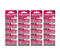 40 batterie a bottone AG3 da 1,55 V SR41 192 L736 384 SR41SW CX41 LR41 392 per lampade, orologi, fotocamere