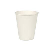 '40 Bicchieri, canna da zucchero "Pure 0,2 L Ø 8 cm · 9,2 cm Bianco per bevande calde Bio tazza