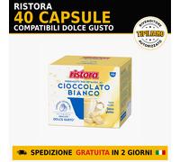 40 Capsule Ristora Cioccolato Bianco per Dolce Gusto
