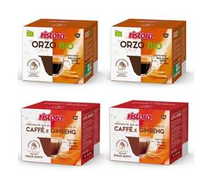 40 Capsule RISTORA compatibili con Nescafè Dolce Gusto MIX Bevande - 20 ORZO e 20 CAFFE GINSENG -