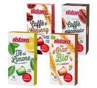 40 capsule Ristora Nespresso - caffè ORZO, GINSENG, MACCHIATO, THE LIMONE