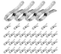 40 clip in acciaio per serra, clip da giardino per serra, clip per il fissaggio di pellicola di copertura in rete in acciaio , mollette per asciugamani da 9 cm