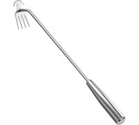 40 cm 4 denti in acciaio inox mano Weeder manuale Weed estrattore strumento | Uso del prato e del giardino, design portatile, diserbo del cortile all'aperto, funzionamento manuale, lunghezza 40 cm