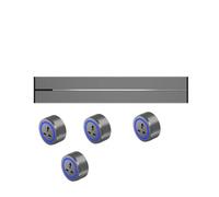 40 CM 50 CM 60 CM 75 CM 100 CM Presa elettrica per binario da ufficio intelligente montata, presa scorrevole a parete di estensione per cucina,Grey-60CM