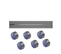 40 CM 50 CM 60 CM 75 CM 100 CM Presa elettrica per binario da ufficio intelligente montata, presa scorrevole a parete di estensione per cucina,Grey-100CM