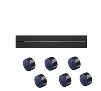 40 CM 50 CM 60 CM 75 CM 100 CM Presa elettrica per binario da ufficio intelligente montata, presa scorrevole a parete di estensione per cucina,Black-100CM