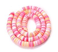 40 cm 6 mm perline rotonde piatte colore misto chip disk perline distanziali allentate per la produzione di gioielli fai da te collana braccialetto 330 pezzi lavorazione allettante