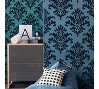 40 cm Damascato Vintage Retro Lusso Stencil Per Pareti Modelli Sul Parete Decorare Per Dipingere Decorazione Decorazione Riutilizzabile Decorativo Grande Pittura Dimensioni Mobili Elettrico