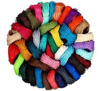 40 Colori Corda Cerato Filo per Braccialetti in Poliestere Macramè Cerato da 1 mm Filo per Perline per Collana Fai da Te Creazione di Gioielli Braccialetto dell'Amicizia, 437 Iarde