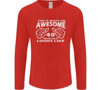 40° Compleanno 40 Anni Questo È Ciò Che Fa Uomo Maglietta A Manica Lunga