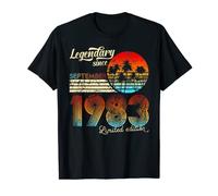 40. Compleanno Leggendario Dal Regalo Del Settembre 1983 Maglietta