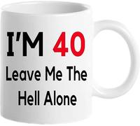 40° compleanno per donne, divertente tazza da caffè per quarantenni, tazze per il 40° compleanno del 1981 per lei, mamma, moglie, zia, sorella, amica, nonna, tazza da tè da 11 once, tazza per la quara