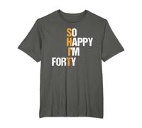 40° Compleanno Quarantesimo Compleanno 40 anni Quaranta anni Maglietta