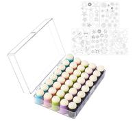 40 Confezione Di Spugne Per Pennello Con Custodia Per Pittura Arte Inchiostro