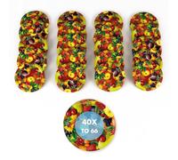 40 coperchi di ricambio TO 66 I multicolore Twist-Off coperchi da 66 mm I per barattoli per conservare le scorte, coperchi per barattoli di marmellata, barattoli di miele, bicchieri per alimenti