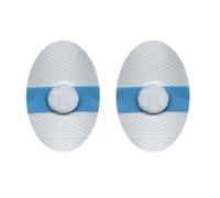 40 copriorecchie in silicone per bambini, con sfera di cotone, 8,1 x 5,3 cm, impermeabili, protezione per le orecchie per bambini, adesivi per bagno e nuoto (ellisse di cotone)