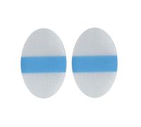 40 copriorecchie in silicone per bambini, con sfera di cotone, 8,1 x 5,3 cm, impermeabili, protezione per le orecchie per bambini, adesivi per bagno e nuoto (ovali)