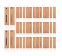 40 custodie per penne singole, astuccio singolo con finestra per display, protezione in carta, borsa per imballaggio penna, Marrone