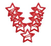 40 Fermagli Chioma Stella Rossi in Metallo per Bambine | Trecce e Ciocche, Facili da Usare, per Feste e Saggi di Danza, Stile Carino