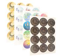 40 fogli di adesivi Ramadan Adesivi Eid Mubarak Etichette Ramadan per