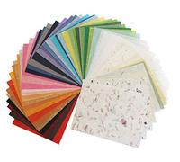 40 fogli di carta di gelso 21,6 x 28 cm, design artigianale fatto a mano, tessuto per origami giapponesi, Washi, vendita Unryu Thailandia, prodotti per la realizzazione di biglietti