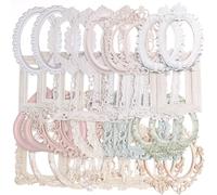 40 fogli di cornici in pizzo per album di ritagli vintage Hollow goffrato cornici per foto, album di ritagli per fai da te, diari e scrapbooking, carta di sfondo