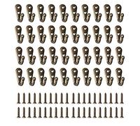 40 ganci da parete per appendere al muro, mini ganci per accappatoi, gancio singolo sul retro della porta con 80 viti, gancio in metallo per doccia con ganci piccoli in bronzo vintage