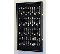40 gr ere L ffel Vitrine Schrank Wandhalterung Rack Halter w/98% UV-Schutz abschlie bar schwarz
