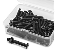 (40 Gruppi) Set di Bulloni e Dadi a Brugola M4 x 30 mm Acciaio Inossidabile 304 Ossido Nero, Bulloni Per Mobili, Viti di Fissaggio Per Mobili