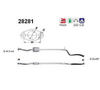 As 28281 Catalizzatore per Peugeot 106 I 1A 1C Citroën Saxo S0 S1