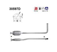 40 KW 54 CV CATALIZZATORE PER Renault Clio I B/C57, 5/357 1.9 D