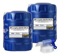40 L mannol Longlife 508/509 0W-20 olio motore 7722 Api (Sp (RC) Sn Plus Acea