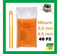 40 LAMELLE DECESPUGLIATORE BACCHETTE FILO FLASH CUTTER DUALFLY 3,5 4,5 MM DOPPIE