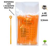 40 LAMELLE MONOFLY 3,5mm PER TESTINA FLASH CUTTER RICAMBIO DECESPUGLIATORE