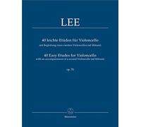 40 leichte Etüden für Violoncello mit Begleitung eines zweiten Violoncello (ad libitum) op. 70. Spielpartitur