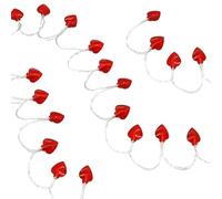 40 luci, 1,8 m, luci a LED a forma di cuore di San Valentino, clip per foto, decorazione romantica, alimentazione a batteria, per matrimoni e feste