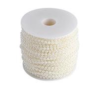 40 m/rotolo 4mm Bead Roll Ghirlanda artificiale Perla String Ornaments Decorazione Catena Tenda Monili Che Fanno per il Partito Eventi di Nozze Festival(40m-1)