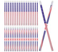 40 matite con bandiere internazionali del mondo: matite con bandiere americane