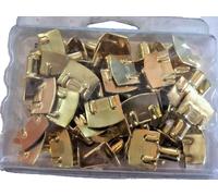 40 Mensoline Reggipiani Stampate Acciaio Ottonato Ø 7mm Masidef Mobila Italia