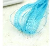 (40 metri/lotto) Nastri di organza da 3,0 mm all'ingrosso per decorazioni natalizie, matrimoni, confezioni in pizzo - Azzurro cielo