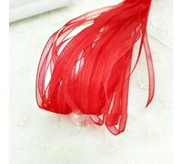 (40 metri/lotto) Nastri di organza da 3,0 mm all'ingrosso per decorazioni natalizie, matrimoni, confezioni in pizzo - Rosso