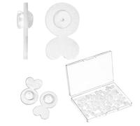 40 orecchini con chiusura a perno in silicone trasparente