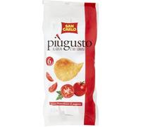40 Pacchetti da 25g San Carlo Più gusto Patatine al Gusto Pomodorini di Stagione, 40 Pacchetti da 25g.(Samicash)
