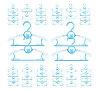 40 Pack Baby Hangers for Closet Plastic Kids Hangers Clothes Space Saving Hangers Non Slip Extendable Baby Hangers for Nursery Toddler Heavy