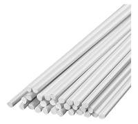 40 Pcs ABS Plastic Rod Round Solid White Bar Length 500Mm Diameter 0.5-2Mm Suitable for DIY Model Material, 1mm(Diameter 2mm)