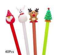 40 Pcs Carino Penne Gel Set Ricaricabile 0.5mm Ago Nib Christams Festa Supplies
