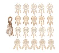 40 Pcs Ciondolo Catcher Da Sogno in Legno Mancare Kit Acchiappasogni Fai Te