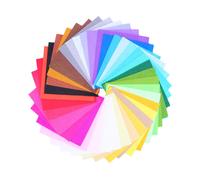 40 Pcs Fogli Feltro Colorati Di Tessuto Materiale Stoffa Da Ricamo