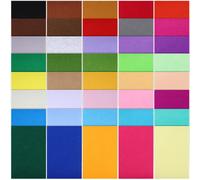 40 Pcs Fogli Feltro Colorati Progetti Di Cucito Tessuto Per Trapuntatura